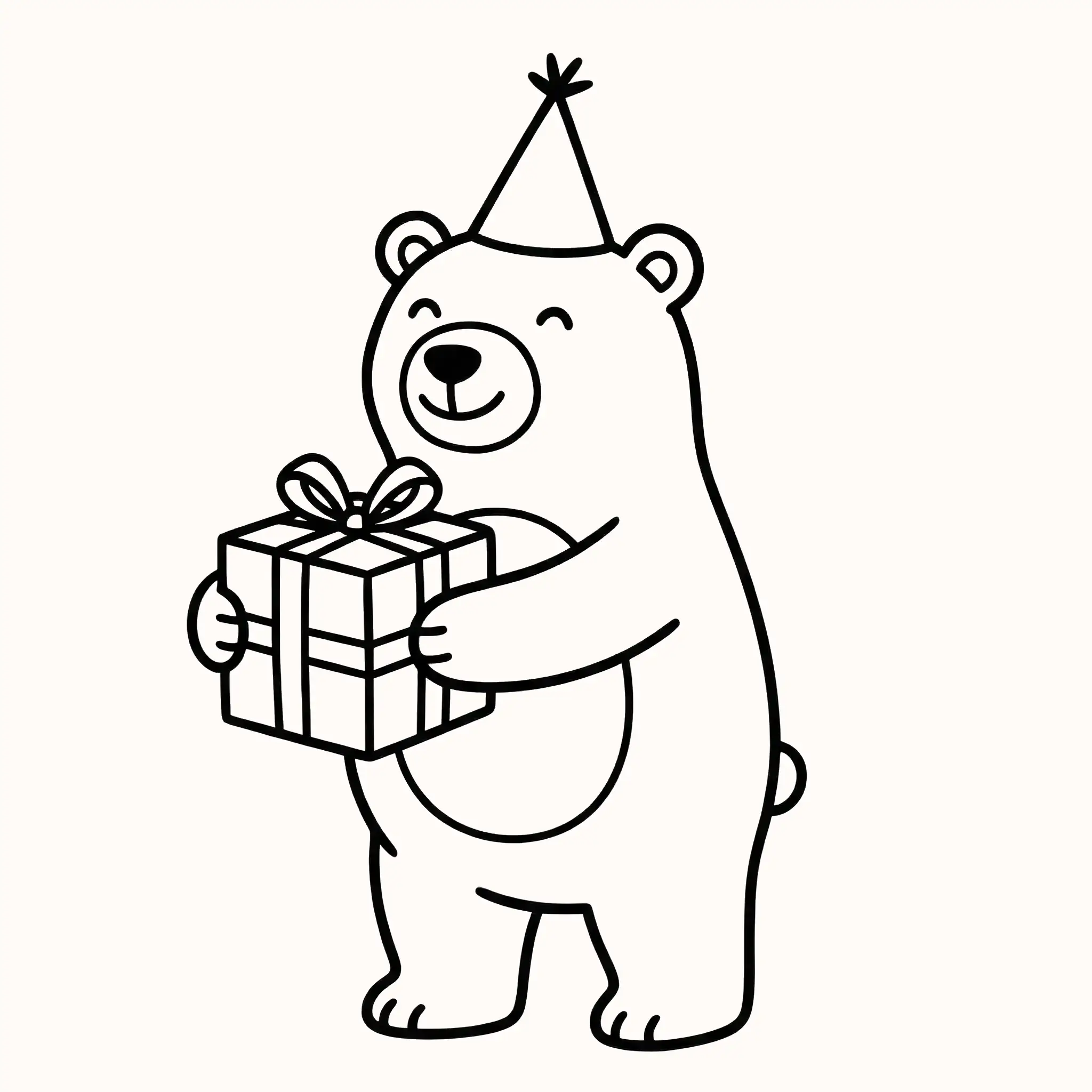 Child opening a gift