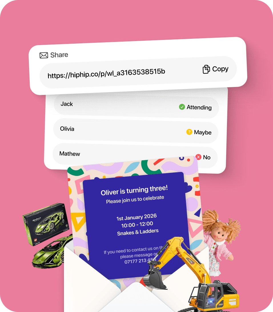 Share and manage your party